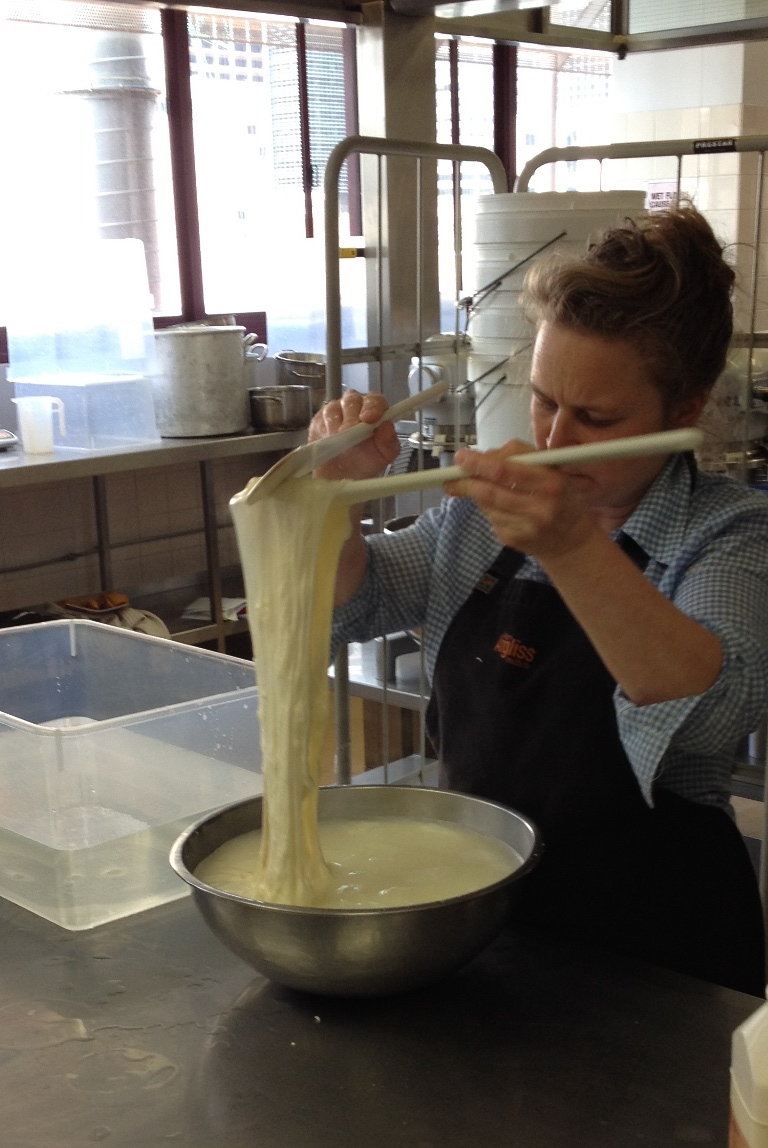 Stretching the curds