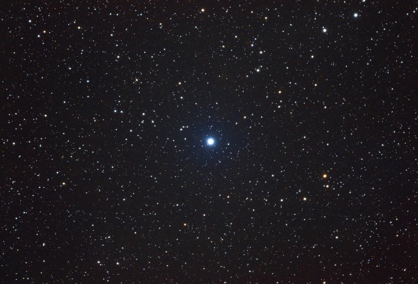 Wurren - Zeta Phoenicis A blue-white star on a dark background.