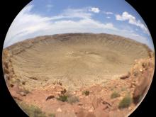 Barringer Crater - olloclip fisheye